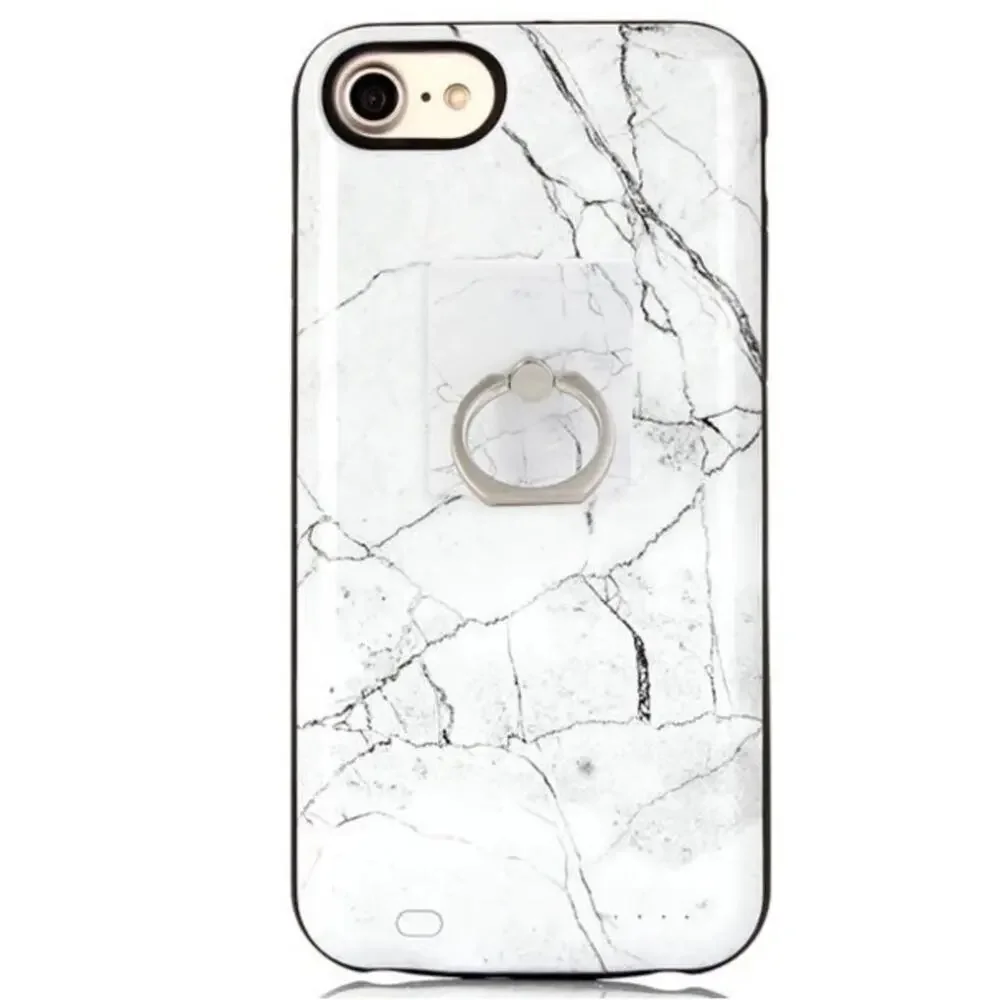 Luxy Lemon Ultra Battery Case & Ring Holder iPhone 11 Pro Max White Marble NEW